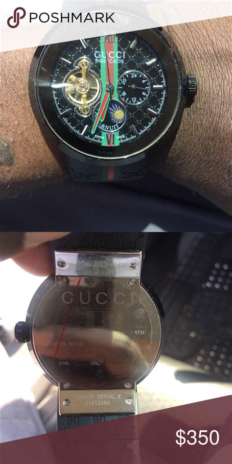 fake gucci watch box|check gucci watch serial number.